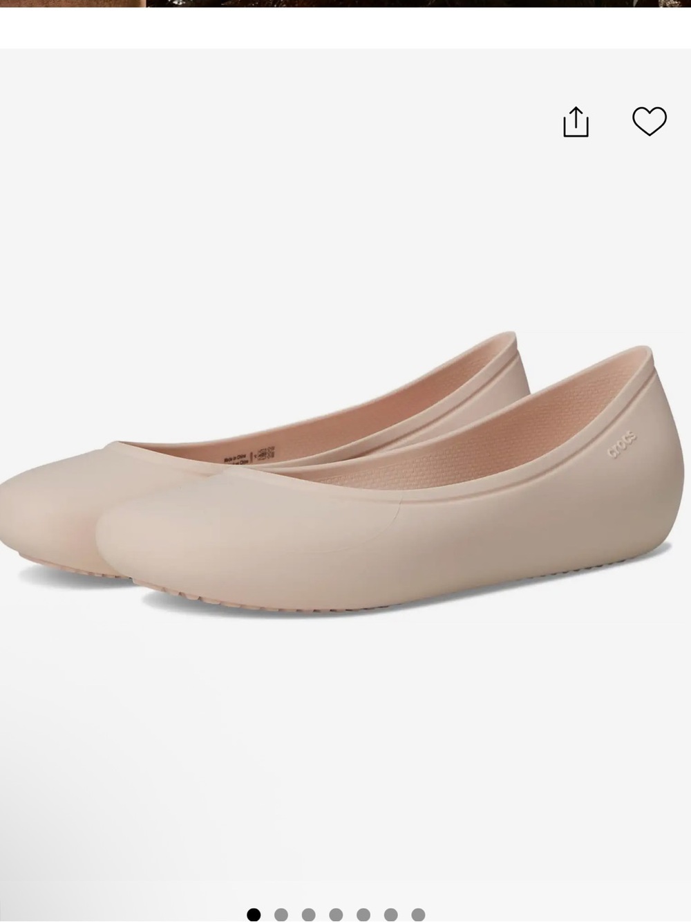 CROCS Women's Ballet Flat in Blush Nude! New 6